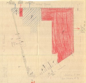 Bombardamenti aerei. Censimento edifici danneggiati o distrutti. ASCT Fondo danni di guerra inv. 958 cart. 19 fasc. 10. © Archivio Storico della Città di Torino