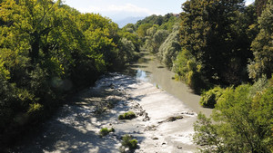 Alveo attuale del fiume Dora Riparia presso Alpignano