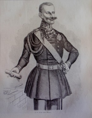 Carlo Alberto di Savoia, litografia Ratti da 