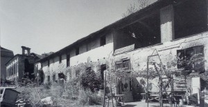 Cascina Fossata. Fienili e aia negli anni Settanta