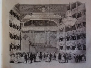 Teatro Carignano la sera del 18 gennaio 1847. Litografia da 