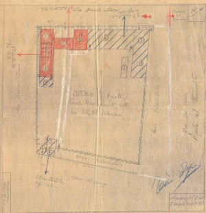 Bombardamenti aerei. Censimento edifici danneggiati o distrutti. ASCT Fondo danni di guerra inv. 2347 cart. 46 fasc. 12. © Archivio Storico della Città di Torino