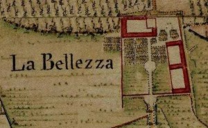 Cascina Bellezia. Carta Topografica della Caccia, 1760-1766 circa. © Archivio di Stato di Torino