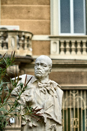 Leonardo Bistolfi, Monumento a Gustavo Modena (scorcio), 1900. Fotografia di Mattia Boero, 2010. © MuseoTorino. 