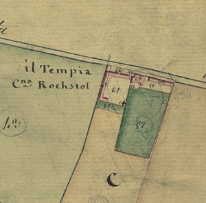 Cascina Tempia. Catasto Gatti, 1820-1830. © Archivio Storico della Città di Torino