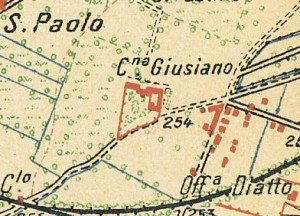 Cascina Giusiana. Istituto Geografico Militare, Pianta di Torino e dintorni, 1911, © Archivio Storico della Città di Torino
