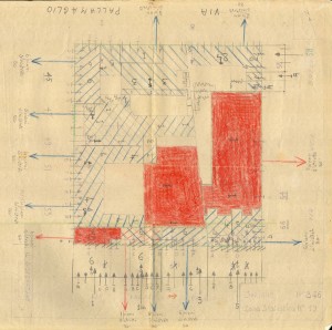 Bombardamenti aerei. Censimento edifici danneggiati o distrutti. ASCT Fondo danni di guerra inv. 846 cart. 17 fasc. 23. © Archivio Storico della Città di Torino 