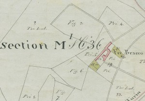 Cascina Meisino, già Cascina Bracco. Mappa primitiva Napoleonica, 1805. © Archivio Storico della Città di Torino