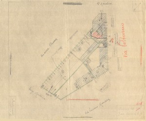 Bombardamenti aerei. Censimento edifici danneggiati o distrutti. ASCT Fondo danni di guerra inv. 606 cart. 12 fasc. 13. © Archivio Storico della Città di Torino 