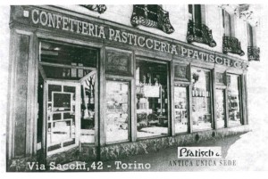 Confetteria Pasticceria Pfatisch, 1926-1930 (riproduzione da libro L. Artusio, M. Bocca, M. Governato, 2005, p. 95, n. 174)