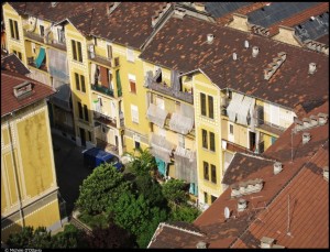 Veduta aerea di alcuni caseggiati del 1o Quartiere IACP. Fotografia di Michele D'Ottavio, 2011. © MuseoTorino