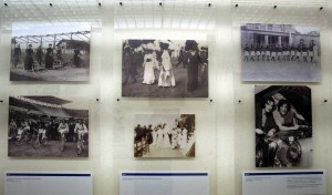 A panel from the exhibition 