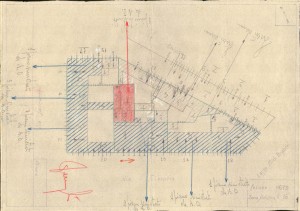 Bombardamenti aerei. Censimento edifici danneggiati o distrutti. ASCT Fondo danni di guerra inv. 679 cart. 14 fasc. 64. © Archivio Storico della Città di Torino