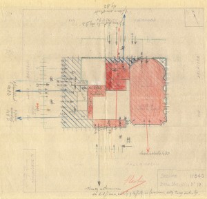 Bombardamenti aerei. Censimento edifici danneggiati o distrutti. ASCT Fondo danni di guerra inv. 840 cart. 17 fasc. 17. © Archivio Storico della Città di Torino