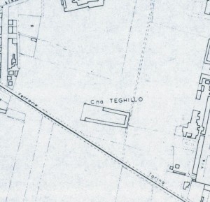 Cascina Teghillo. Istituto Geografico Militare, Pianta di Torino, 1974. © Archivio Storico della Città di Torino