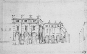 Filippo Juvarra, Studio per il Quartiere di San Daniele, ca. 1716. © Fondazione Torino Musei, Disegni Juvarra