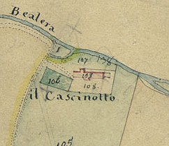 Cascina Seminario. Catasto Gatti, 1820-1830. © Archivio Storico della Città di Torino