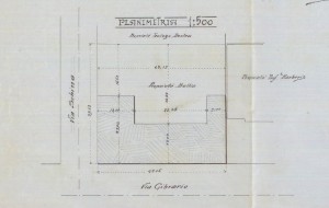 Facciata su via Cibrario - progetto edilizio casa Bellia/Mollino (ASCT, PE I cat. 1901/90)
