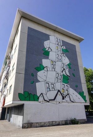 XEL, murale senza titolo, 2016, via delle Querce. Fotografia di Roberto Cortese, 2017 © Archivio Storico della Città di Torino