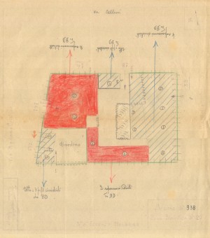 Bombardamenti aerei. Censimento edifici danneggiati o distrutti. ASCT Fondo danni di guerra inv. 938 cart. 19 fasc. 57. © Archivio Storico della Città di Torino 