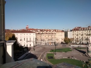 Veduta di Piazza Carlina. Fotografia di Maria Paola Soffiantino, 2017
