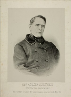 Angelo Brofferio (Castelnuovo Calcea 6 dicembre 1802 - Minusio 25 maggio 1866) 