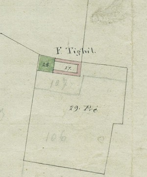 Cascina Teghillo. Mappa primitiva Napoleonica, 1805. © Archivio Storico della Città di Torino