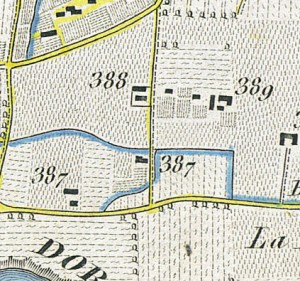 Cascina Commenda. Topografia della Città e Territorio di Torino, 1840. © Archivio Storico della Città di Torino