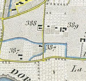 Cascina Commenda. Topografia della Città e Territorio di Torino, 1840. © Archivio Storico della Città di Torino