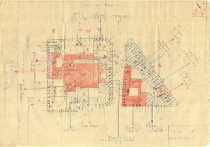 Bombardamenti aerei. Censimento edifici danneggiati o distrutti. ASCT Fondo danni di guerra inv. 51 cart. 1 fasc. 51. © Archivio Storico della Città di Torino