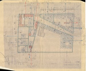 Bombardamenti aerei. Censimento edifici danneggiati o distrutti. ASCT Fondo danni di guerra inv. 1158 cart. 24 fasc. 12. © Archivio Storico della Città di Torino
 