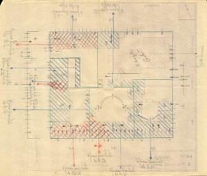 Bombardamenti aerei. Censimento edifici danneggiati o distrutti. ASCT Fondo danni di guerra inv. 314 cart. 5 fasc. 54. © Archivio Storico della Città di Torino