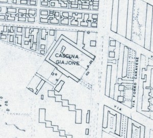 Cascina Giajone. Istituto Geografico Militare, Pianta di Torino, 1974. © Archivio Storico della Città di Torino