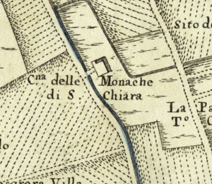 Cascina Borello. Amedeo Grossi, Carta Corografica dimostrativa del territorio della Città di Torino, 1791. © Archivio Storico della Città di Torino