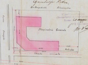 Planimetria - progetto edilizio fabbricato Asilo Infantile Duchessa Elena Aosta-Orleans/Vandone Di Cortemiglia (ASCT, PE I cat. 1901/85)