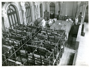 Biblioteca civica, sede temporanea di Palazzo Carignano, 1948-1958. Biblioteca civica Centrale © Biblioteche civiche torinesi