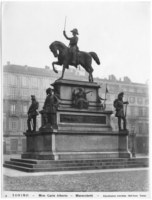 Carlo Marocchetti, Monumento a Carlo Alberto, 1856-1860. Fotografia di Giancarlo Dall'Armi. © Archivio Storico della Città di Torino