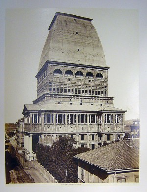 Mole Antonelliana in costruzione, Album di vedute di Torino di Giacomo Brogi, anni 1866-1867 circa. Biblioteca civica Centrale  © Biblioteche civiche torinesi