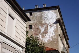 Vhils, murale senza titolo, 2013, via Nizza