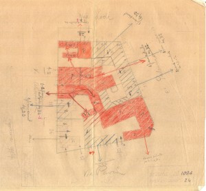 Bombardamenti aerei. Censimento edifici danneggiati o distrutti. ASCT Fondo danni di guerra inv. 1084 cart. 22 fasc. 39. © Archivio Storico della Città di Torino