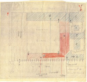 Bombardamenti aerei. Censimento edifici danneggiati o distrutti. ASCT Fondo danni di guerra inv. 69 cart. 2 fasc. 6. © Archivio Storico della Città di Torino