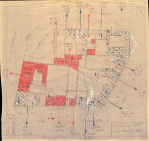 Bombardamenti aerei. Censimento edifici danneggiati o distrutti. ASCT Fondo danni di guerra inv. 1777 cart. 37 fasc. 3. © Archivio Storico della Città di Torino 