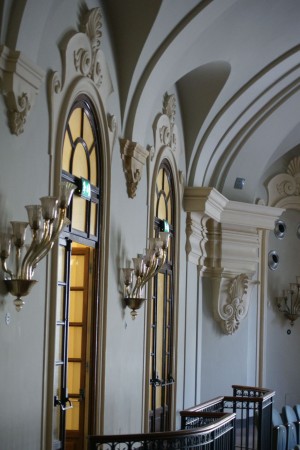 Galleria della sala concerti del Conservatorio Giuseppe Verdi. Fotografia di Edoardo Vigo, 2012