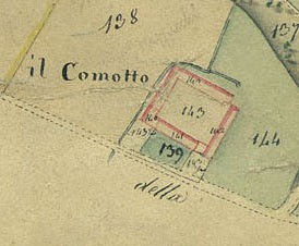Cascina Comotto.
Catasto Gatti, 1820-1830. © Archivio Storico della Città di Torino
