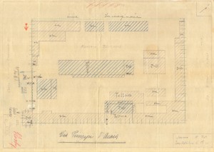 Bombardamenti aerei. Censimento edifici danneggiati o distrutti. ASCT Fondo danni di guerra inv. 763 cart. 15 fasc. 44. © Archivio Storico della Città di Torino