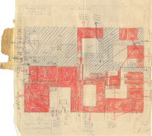Bombardamenti aerei. Censimento edifici danneggiati o distrutti. ASCT Fondo danni di guerra inv. 1009 cart. 21 fasc. 10. © Archivio Storico della Città di Torino