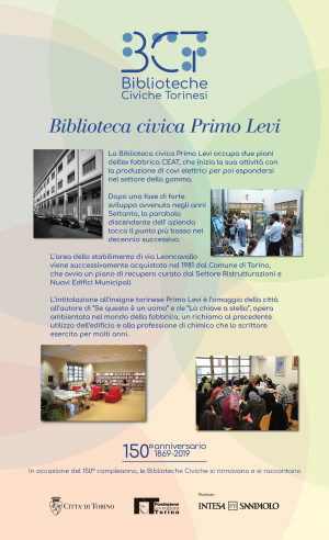 1869-2019. Biblioteca civica Primo Levi