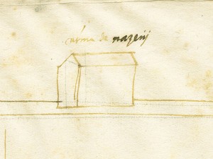 Cascina Berlia.  Disegno dei termini e delle vie tra Torino e Collegno, s.d., © Archivio Storico della Città di Torino