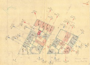 Bombardamenti aerei. Censimento edifici danneggiati o distrutti. ASCT Fondo danni di guerra inv. 1449 cart. 30 fasc. 28. © Archivio Storico della Città di Torino