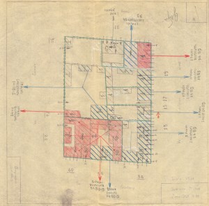 Bombardamenti aerei. Censimento edifici danneggiati o distrutti. ASCT Fondo danni di guerra inv. 1707 cart. 35 fasc. 13. © Archivio Storico della Città di Torino